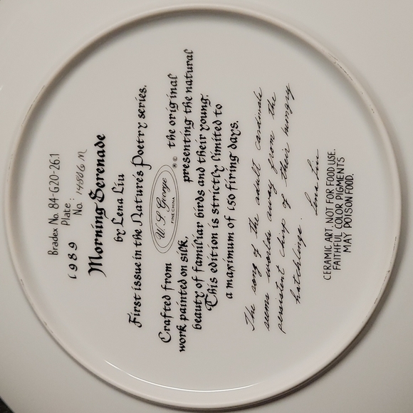 Lena Liu's Morning Serenade Plate - Picture 3 of 4